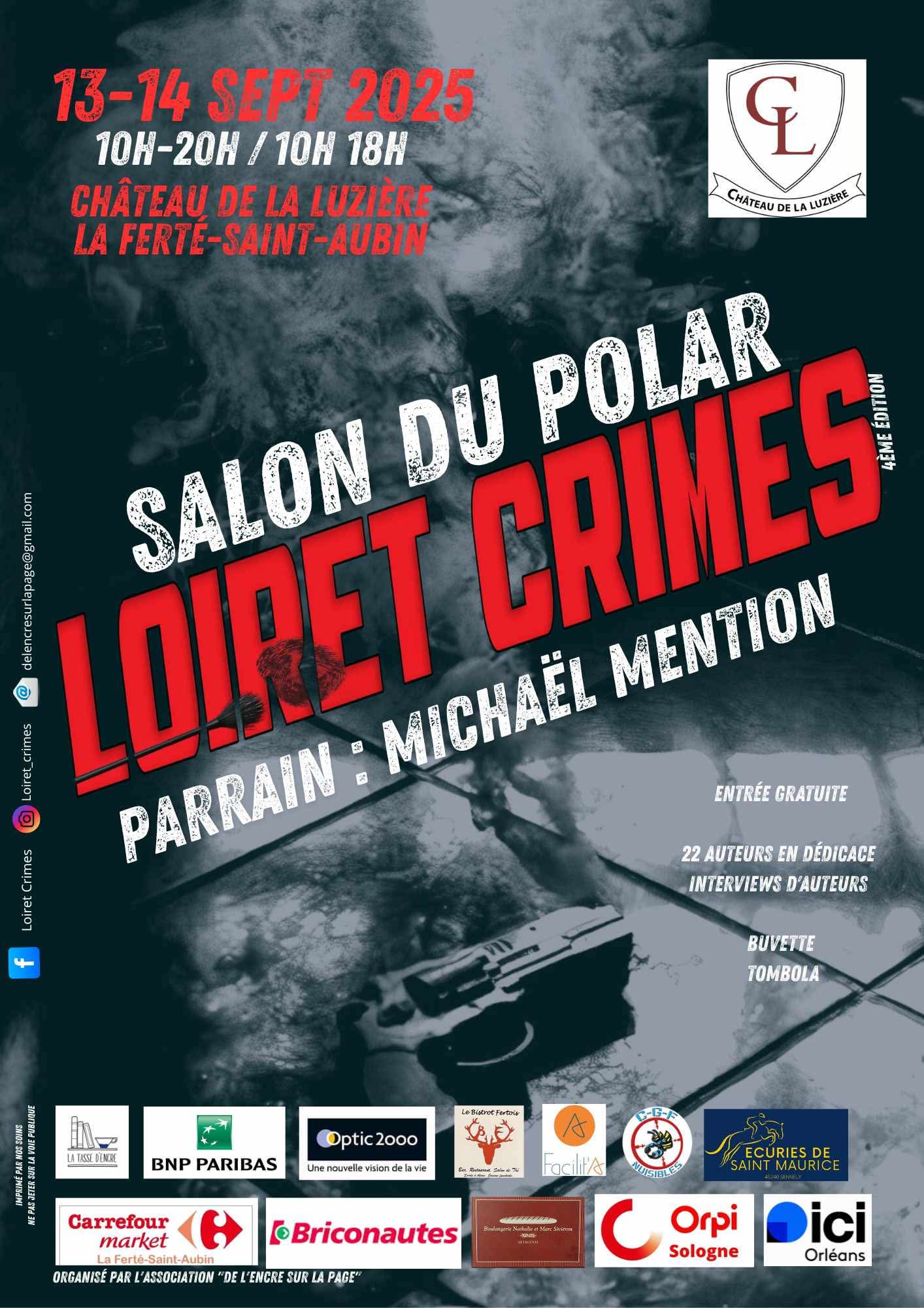 FRANCK MAZIERE VOUS INVITE À Loiret Crimes 2025