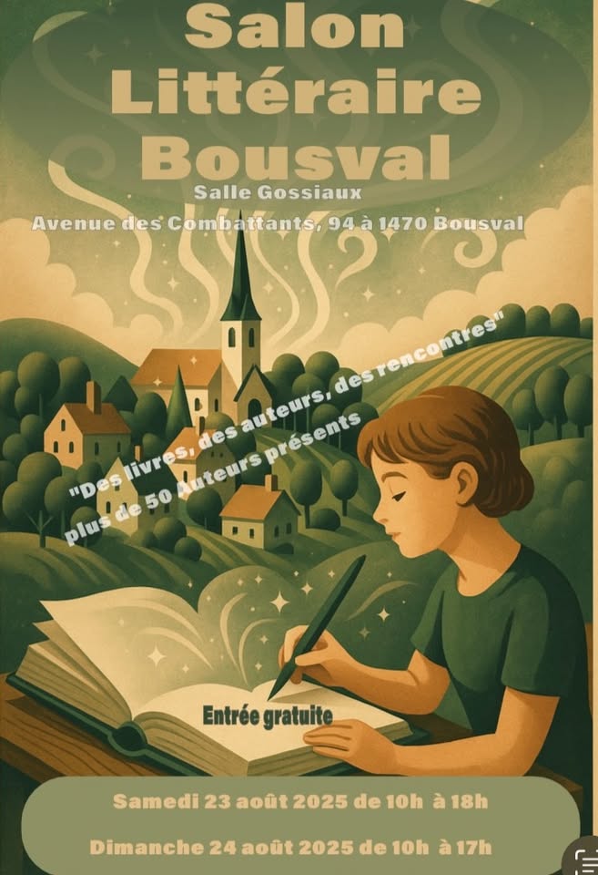 Fébronie Tsassis en dédicace au Salon littéraire de Bousval 2025