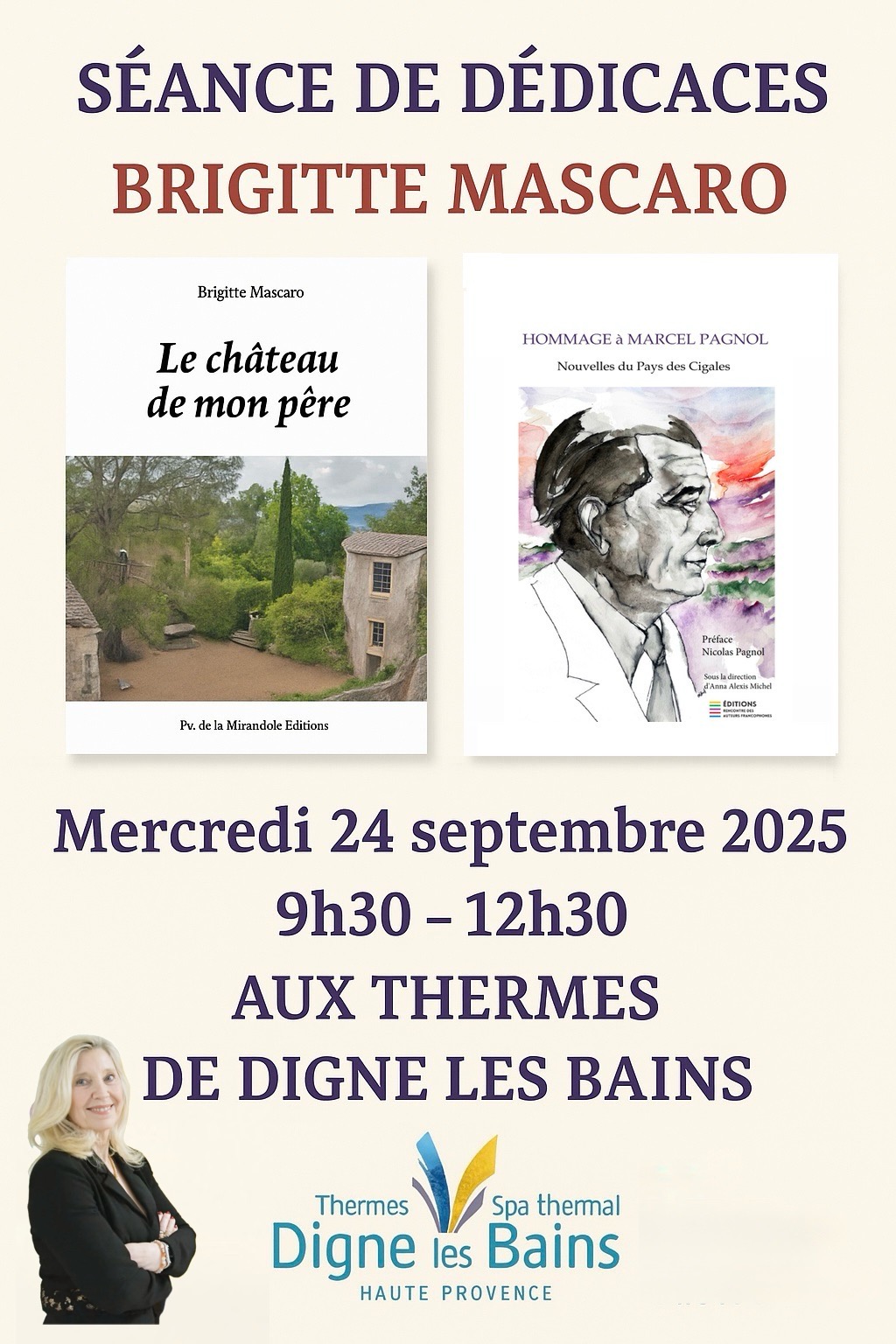 Séance de dédicaces DE Brigitte Mascaro À DIGNE LES BAINS