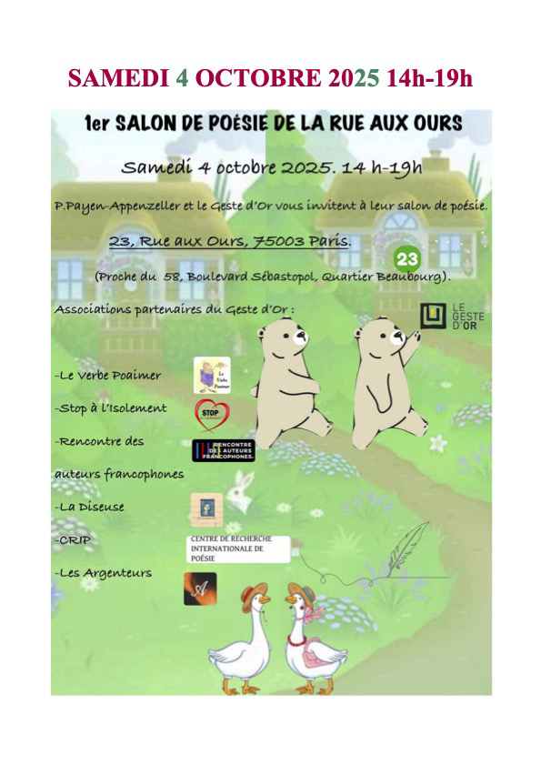 Pierre TAILLADE au 1er Salon de Poésie de la Rue aux Ours