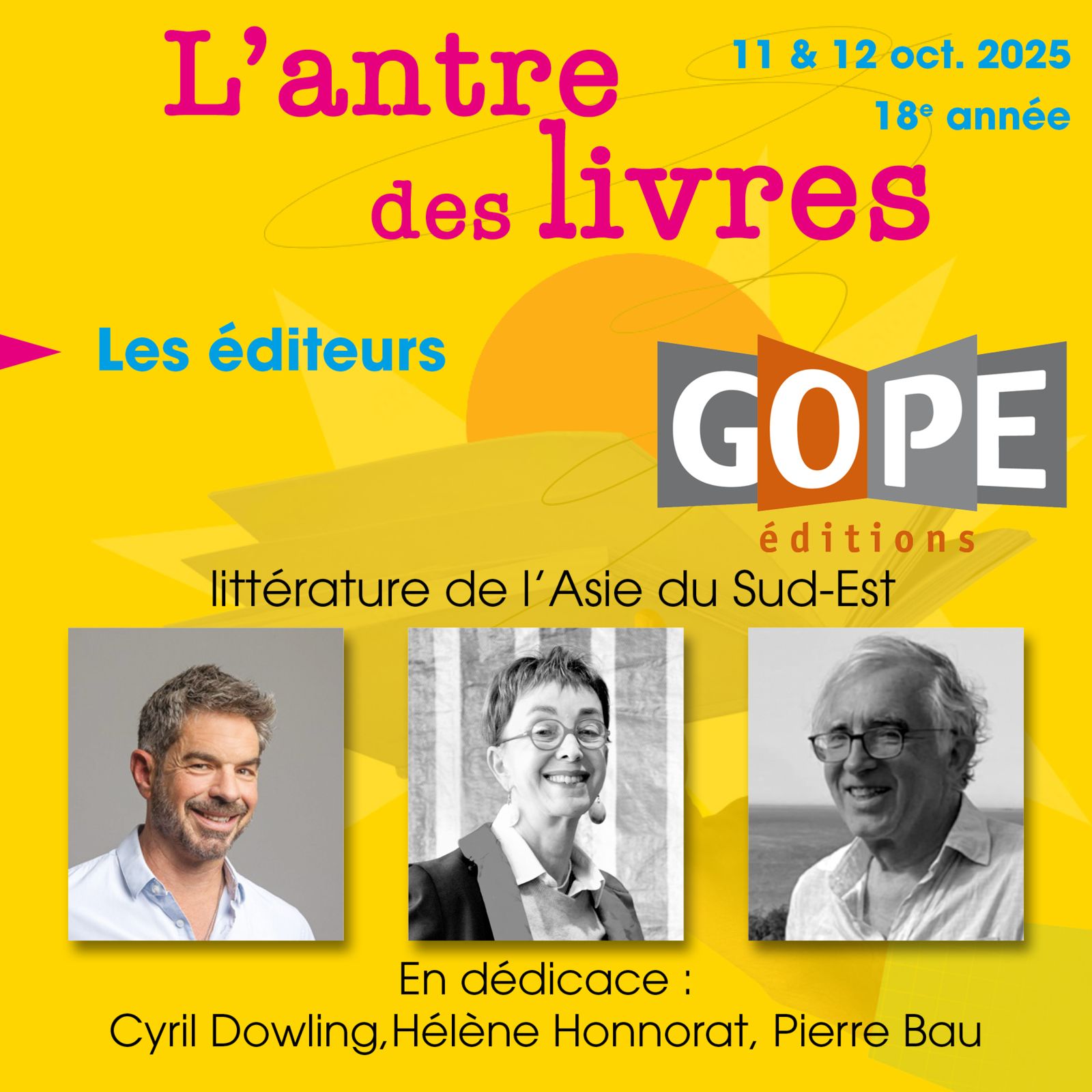 Cyril Dowling AU 18eme festival des éditeurs indépendants “L’Antre des livres”