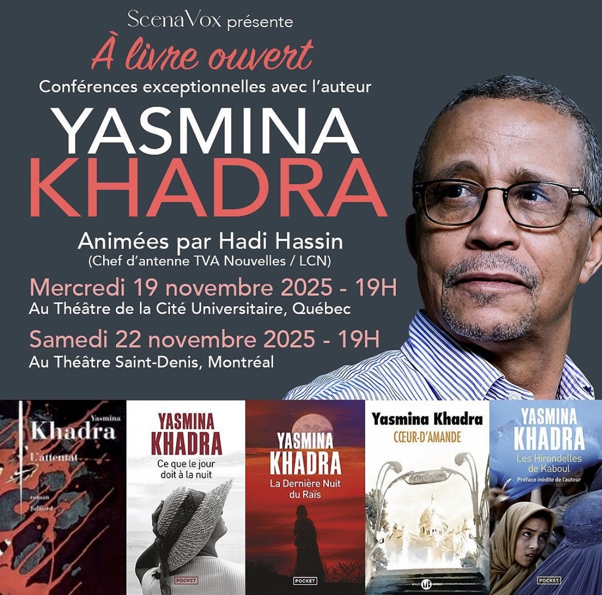 Yasmina Khadra à Québec