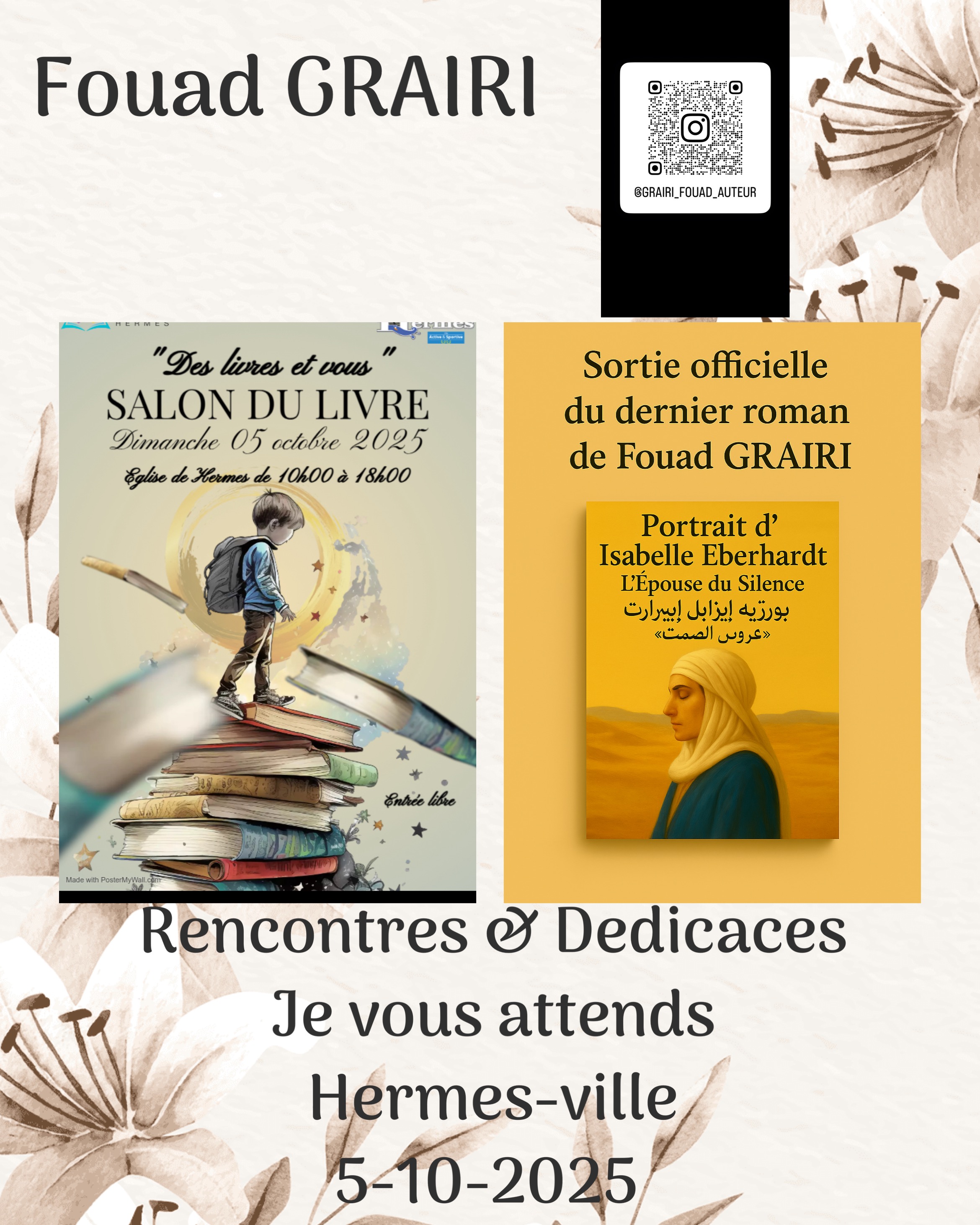 DES LIVRES ET VOUS avec fouad grairi