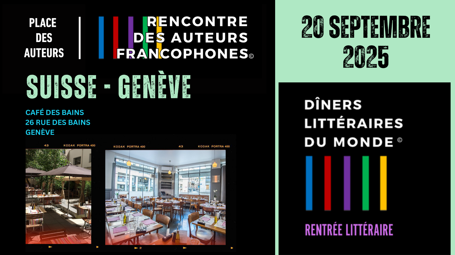 Dîner Littéraire Francophone – Genève (Suisse)