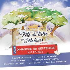Fête du livre sous les platanes avec sandrine leandri
