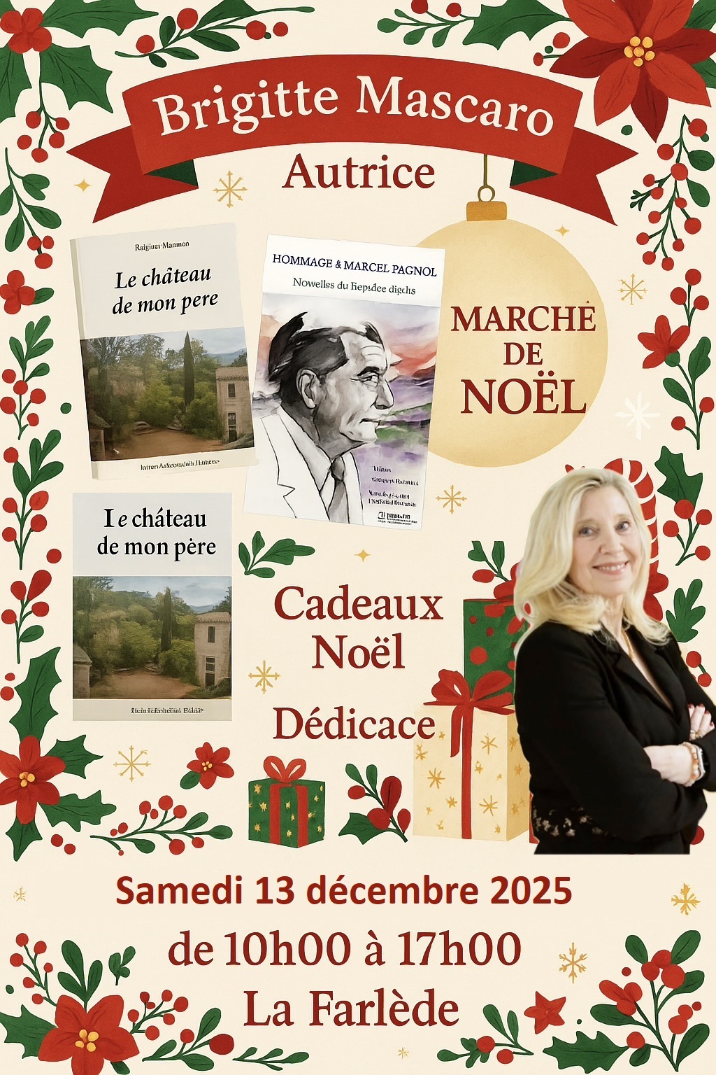 Brigitte Mascaro au Marché de Noël de la Farlède