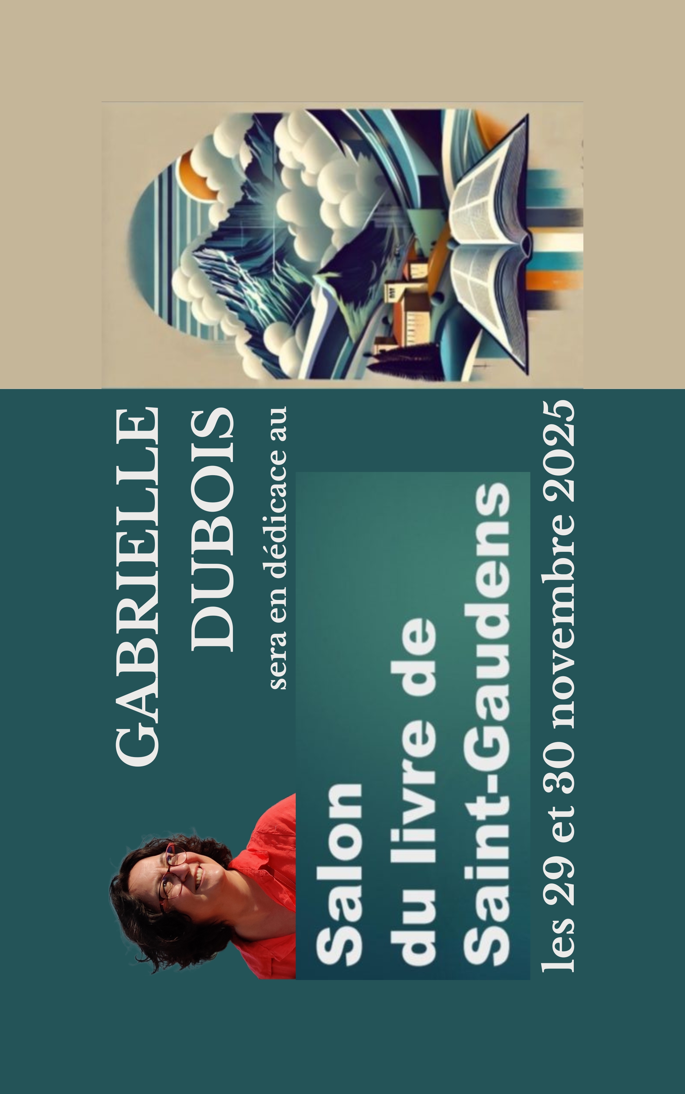 Gabrielle Dubois au Salon du livre de Saint-Gaudens