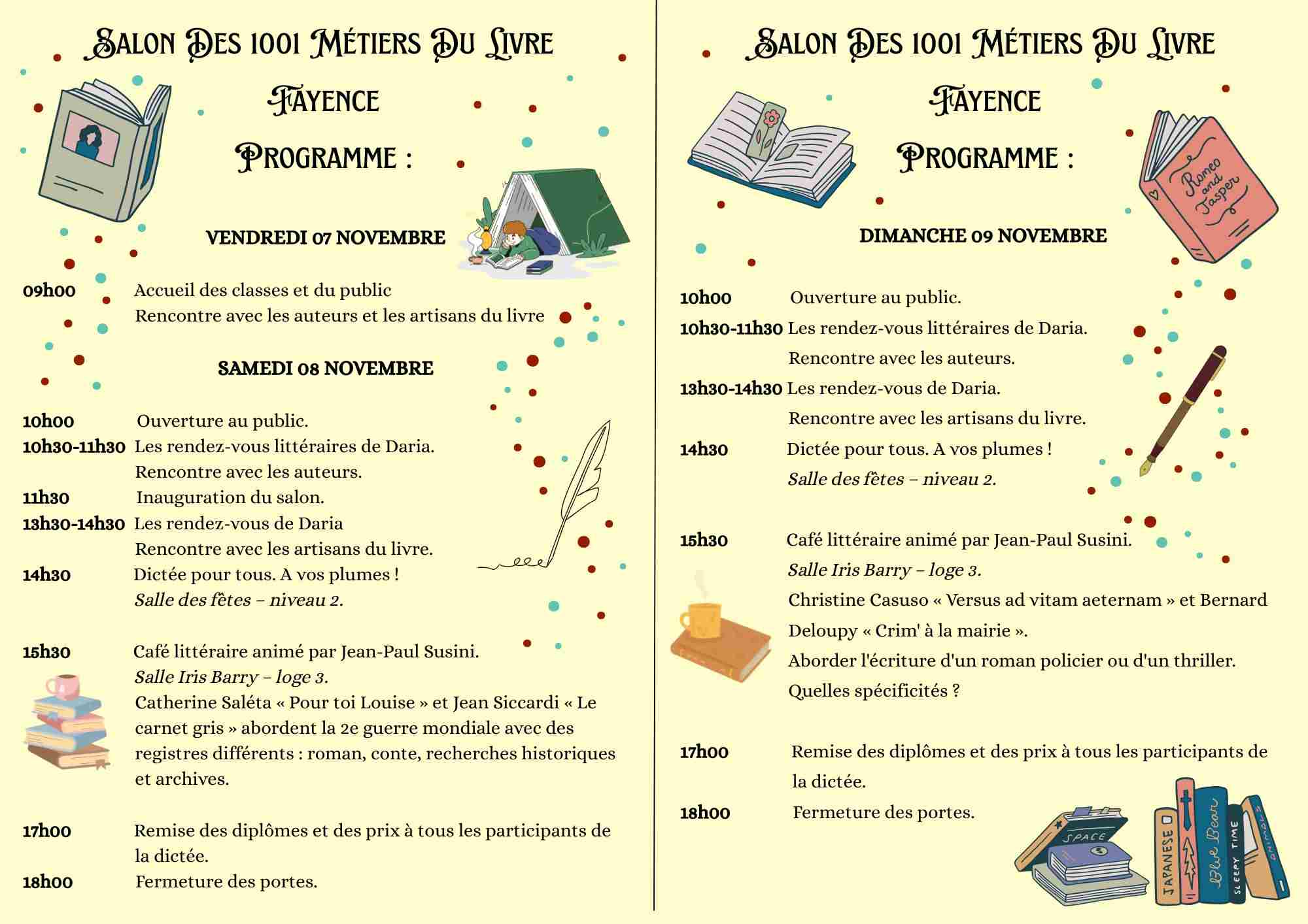 Jo Fischer au Salon littéraire des 1001 métiers du livre