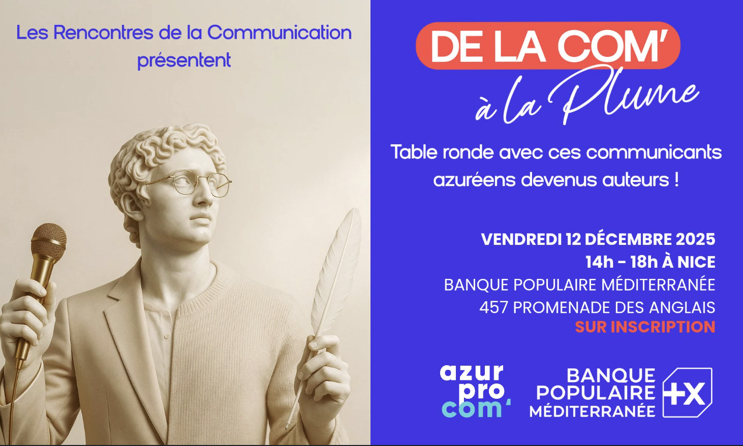 De la com’ à la plume