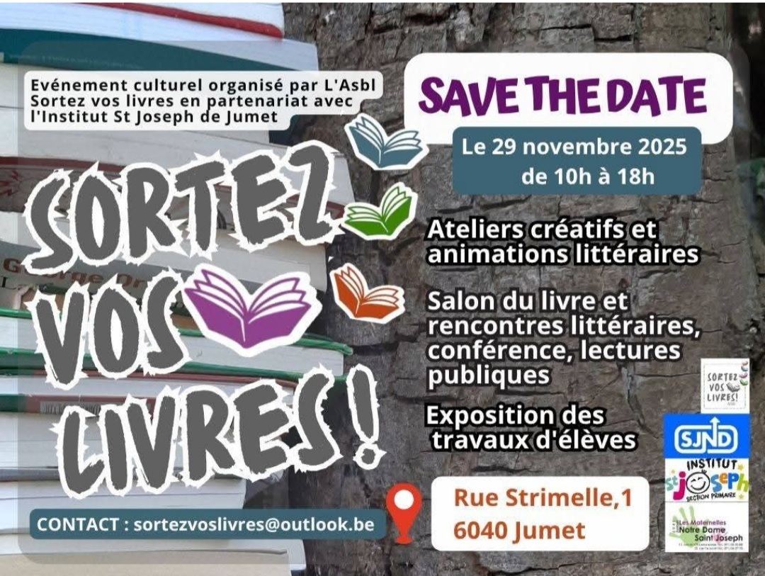 Sortez vos livres 2025 à l’Institut St Joseph à Jumet (Belgique)