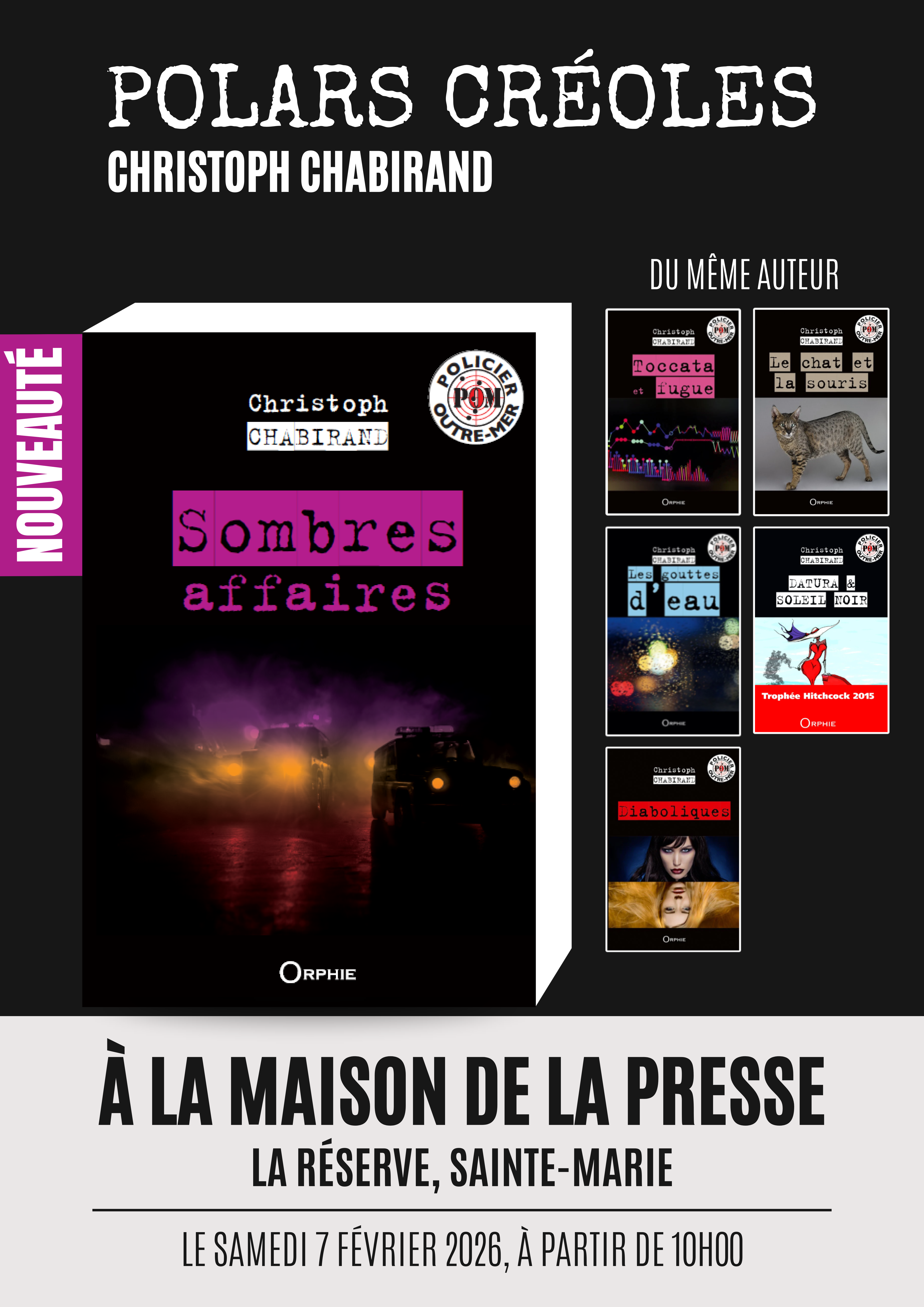 Rencontre et séance de dédicaces avec Christoph Chabirand