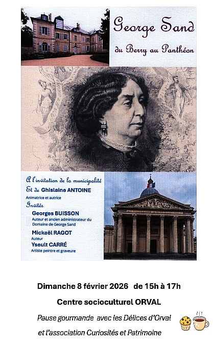 George Sand, du Berry au Panthéon animé par Ghislaine Antoine (Squirelito)