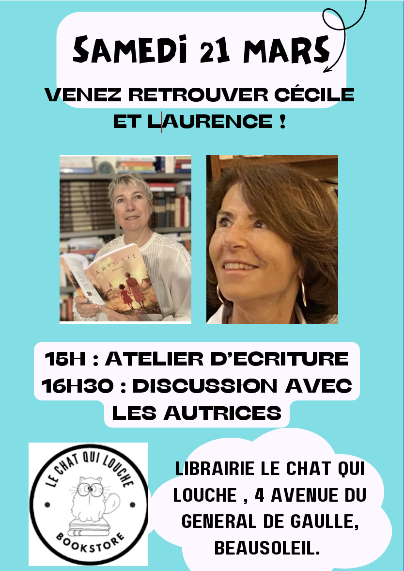 Atelier d’écriture et dédicaces avec Laurence Genevet et Cécile Olivero