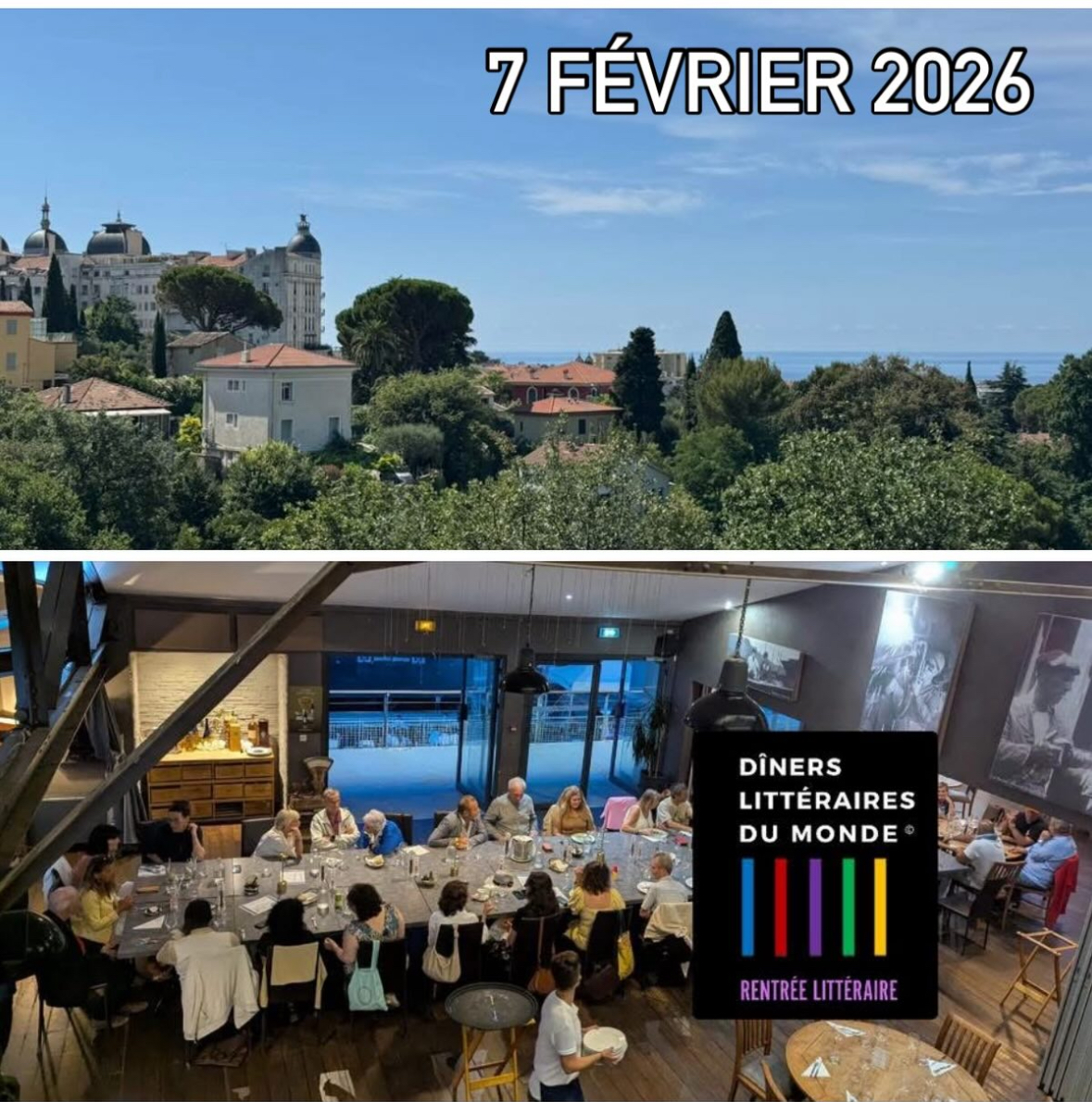 Dîner Litteraire du monde – région niçoise