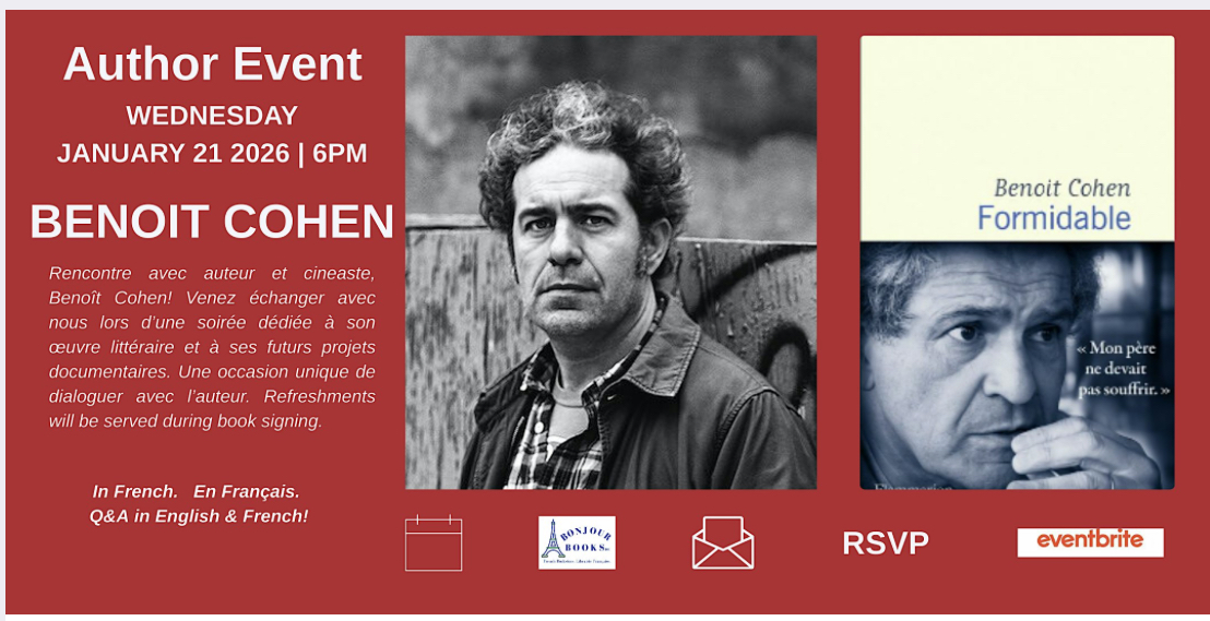 Benoît Cohen chez Bonjour Books DC