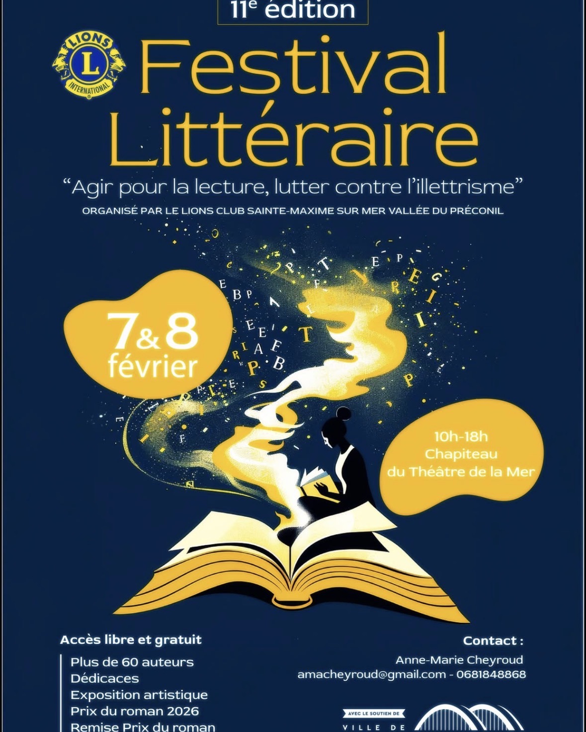 Pascal Dague vous invite au Festival littéraire de Sainte-Maxime