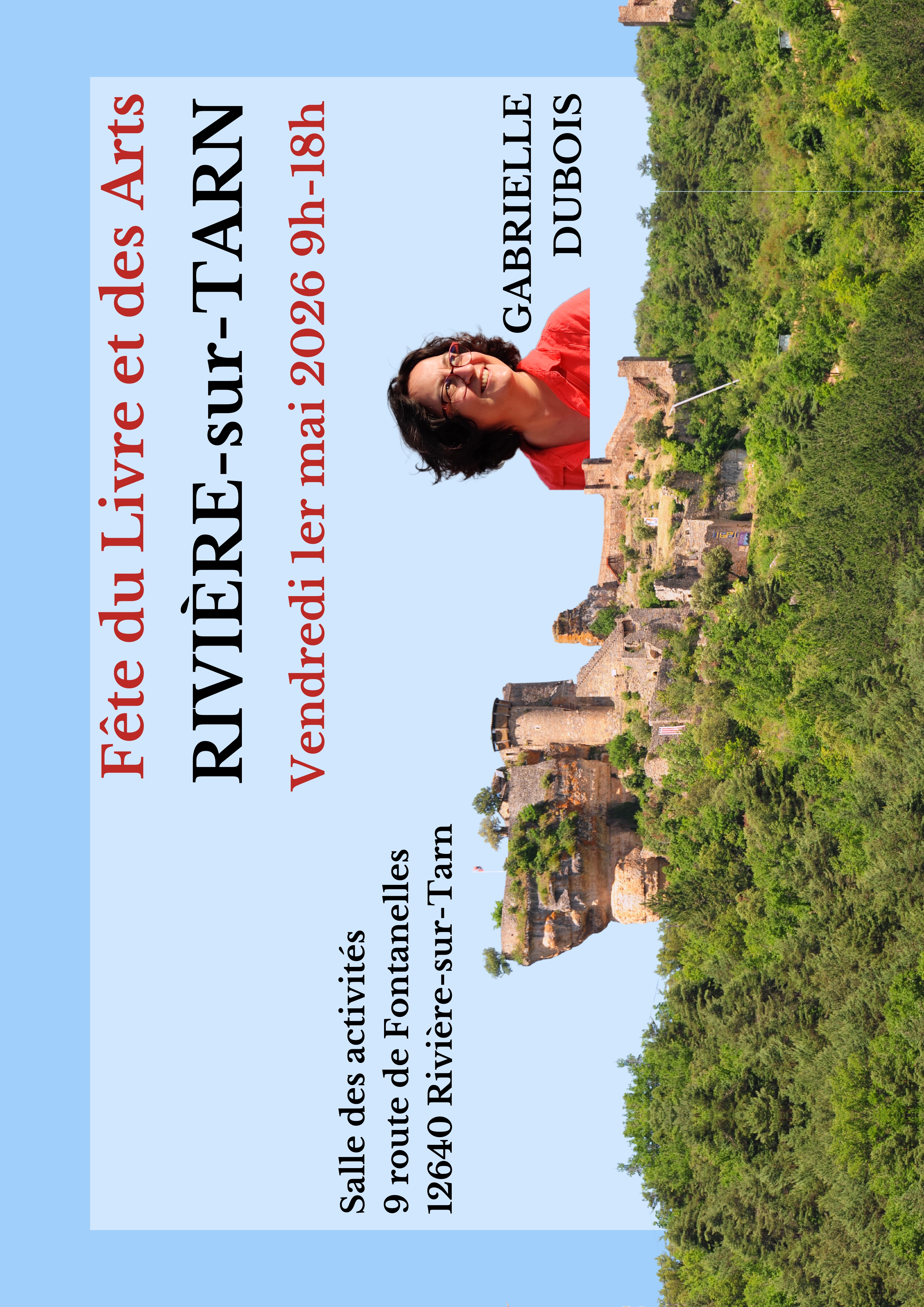 Gabrielle Dubois au Salon du Livre et des Arts de Rivière-sur-Tarn