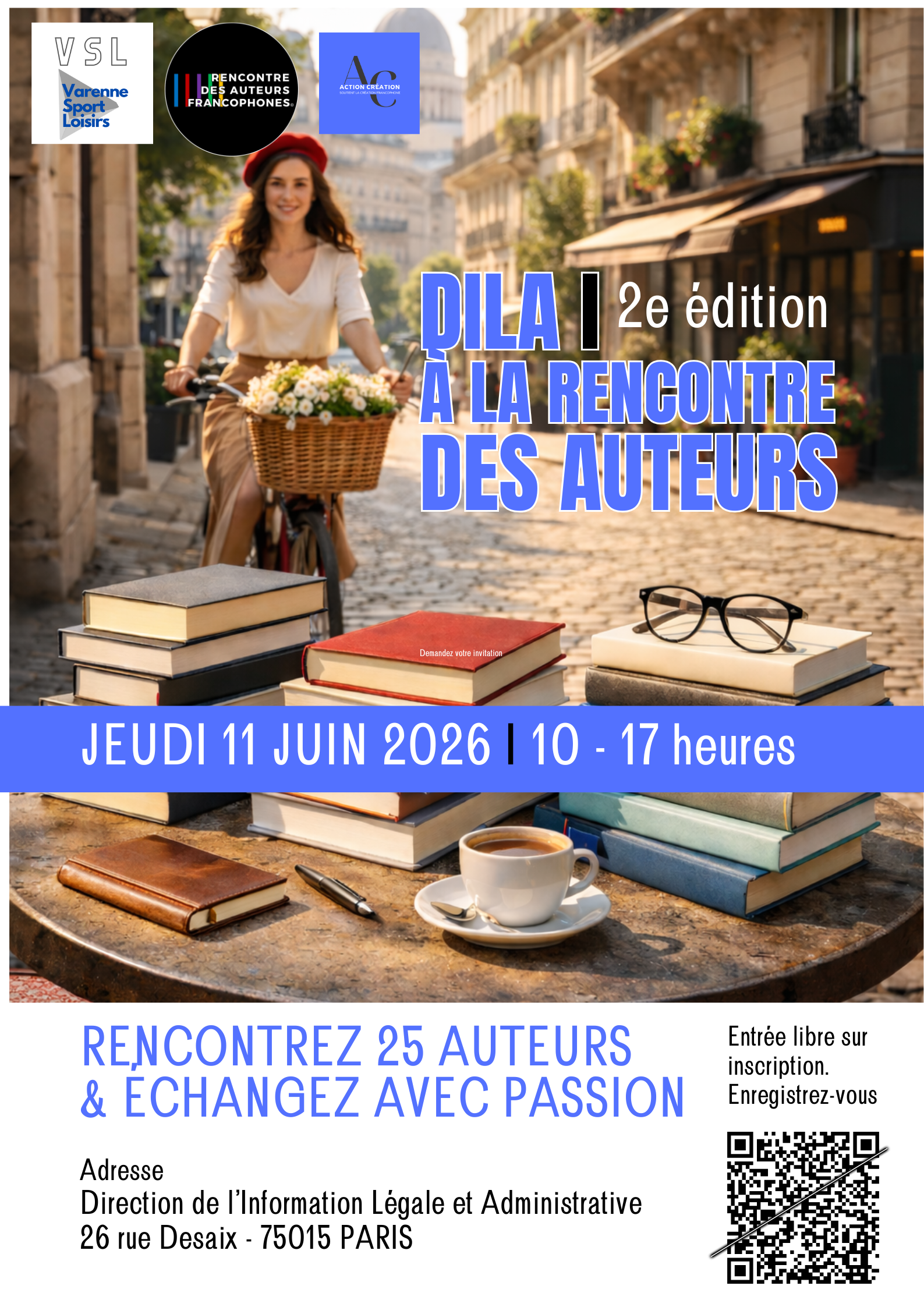 Seconde édition RENCONTRE DES AUTEURS FRANCOPHONES à la DILA