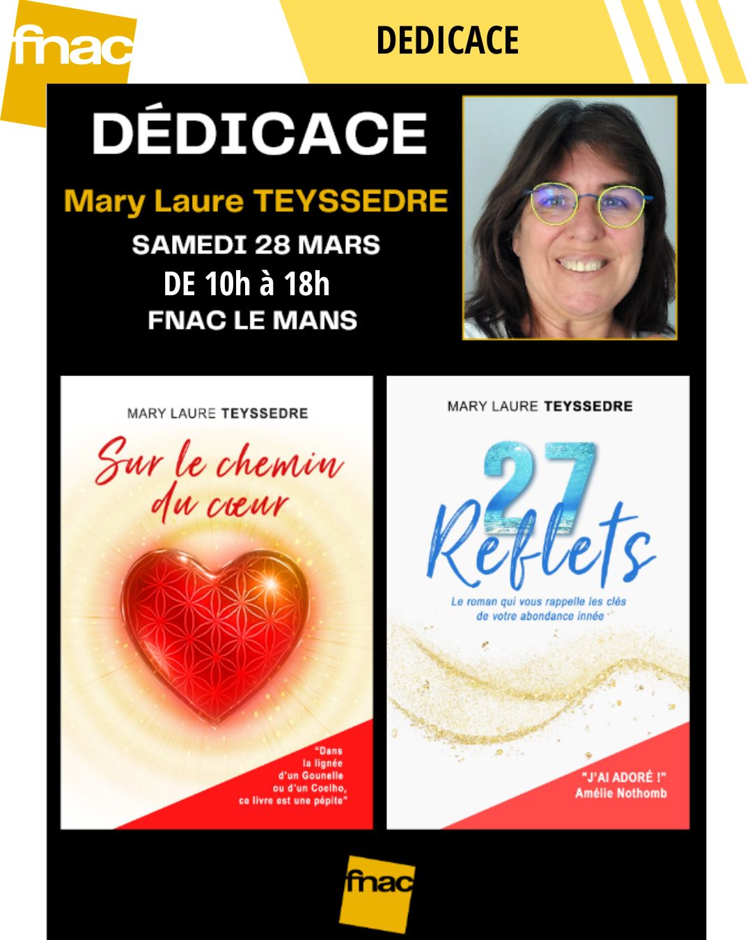 Mary Laure Teyssedre en Dédicace – Fnac Le Mans