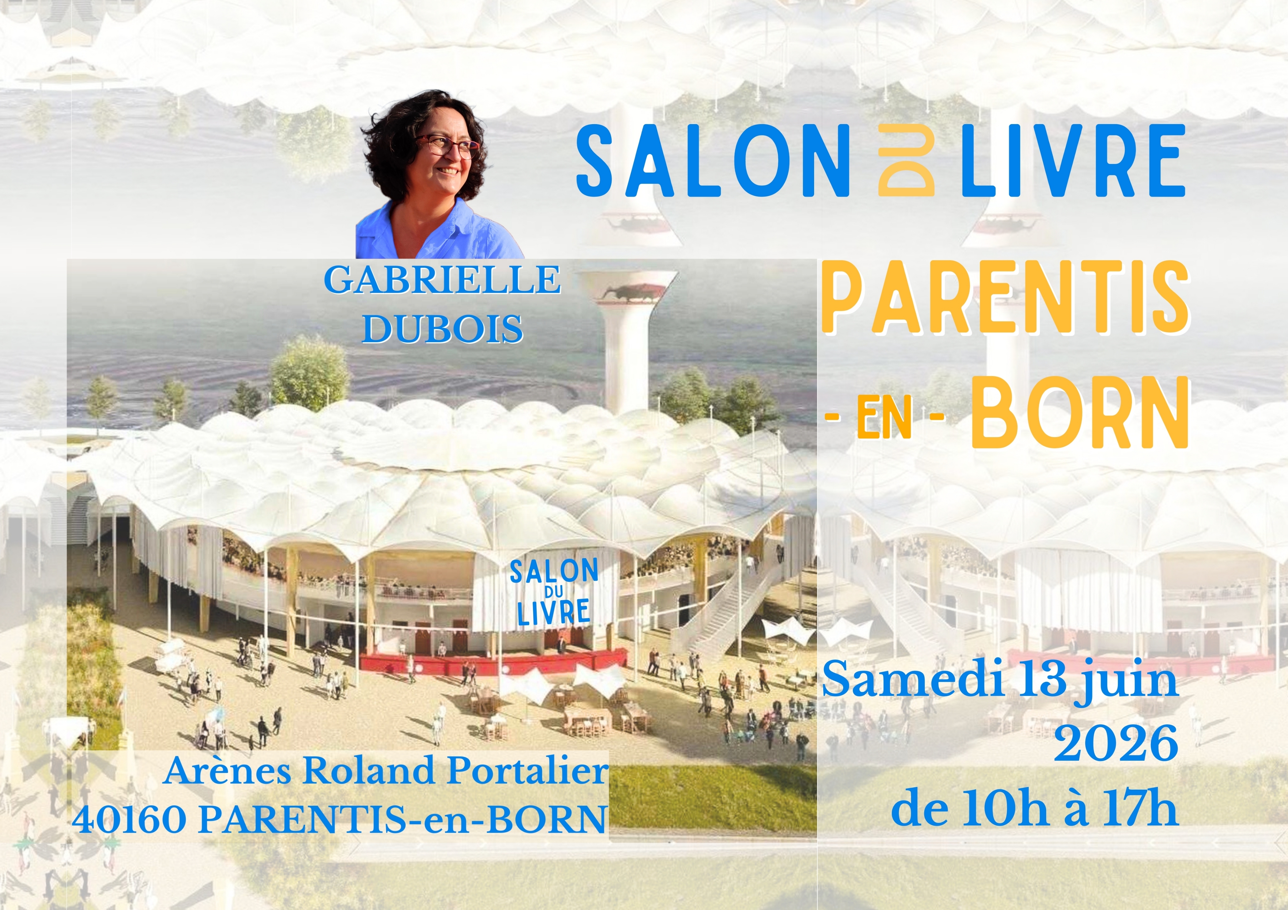 Gabrielle Dubois au Salon du Livre de Parentis-en-Born