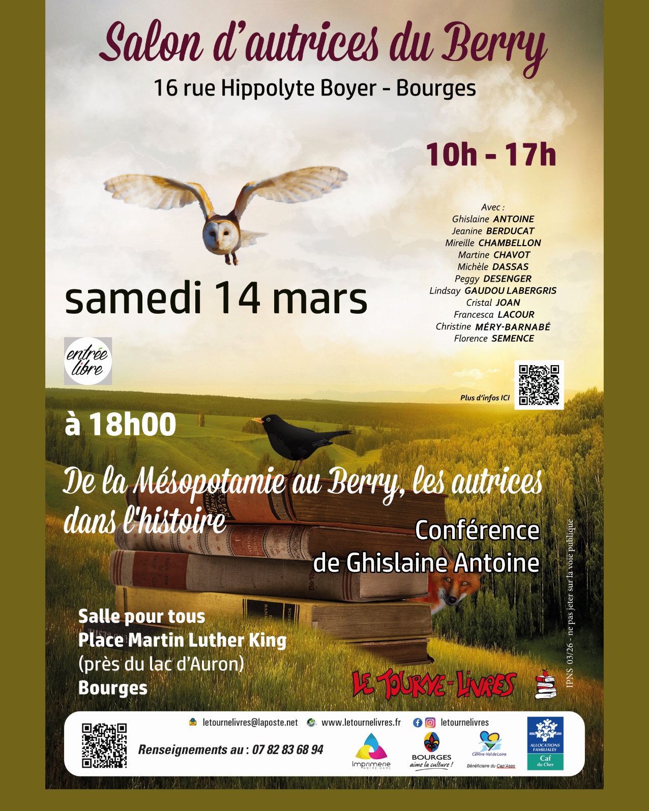 Salon des autrices et conférence par Ghislaine Antoine (Squirelito)