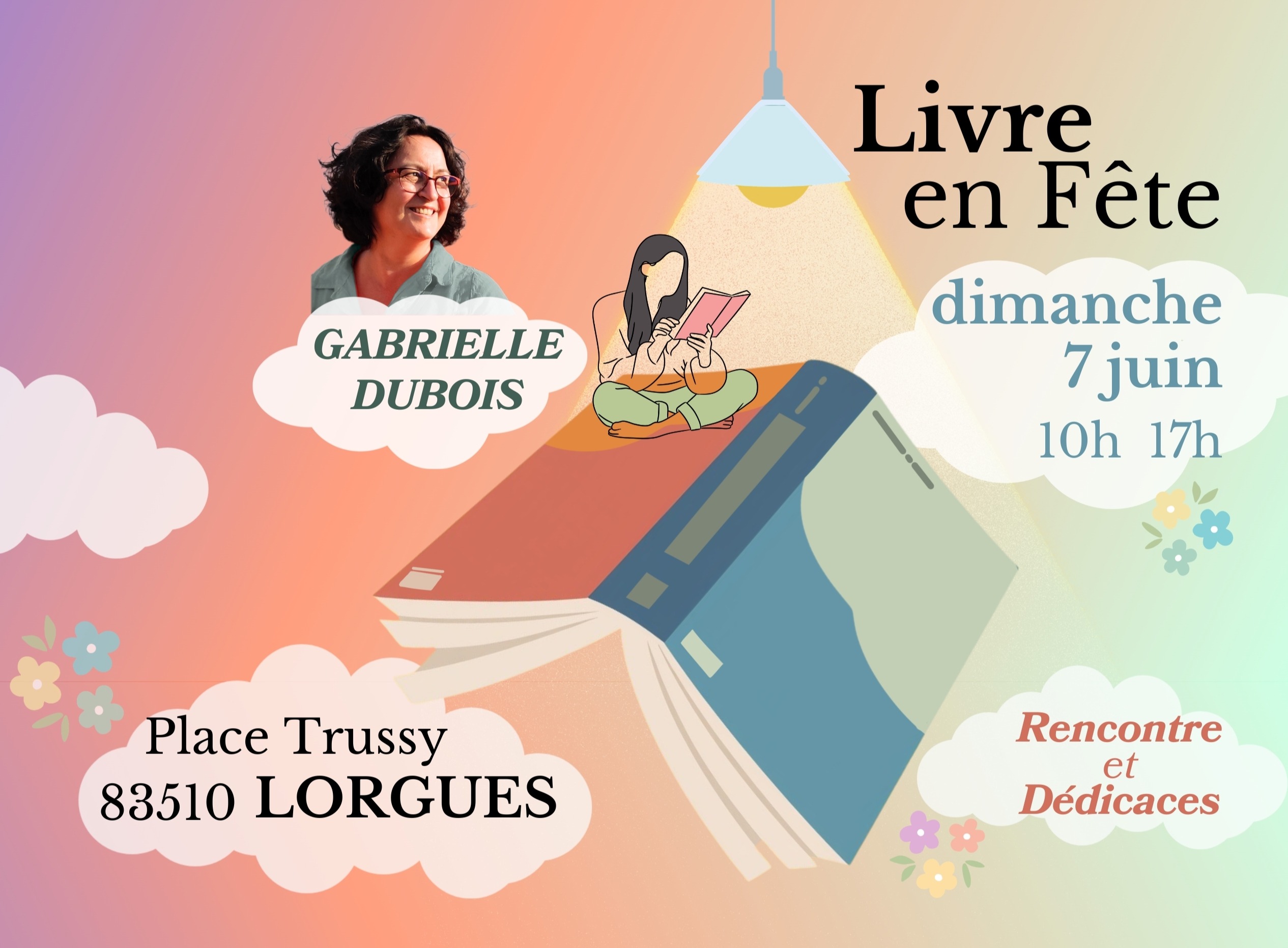 Gabrielle Dubois au Salon du Livre de Lorgues
