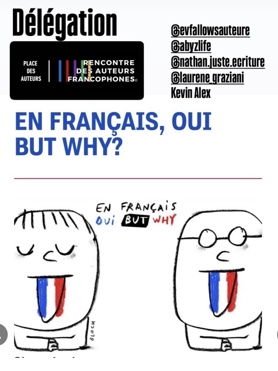 “En Français, Oui but Why?”