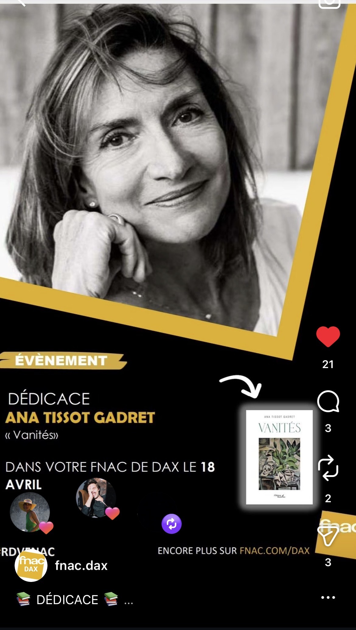 Rencontres et dédicaces avec Ana Gadret