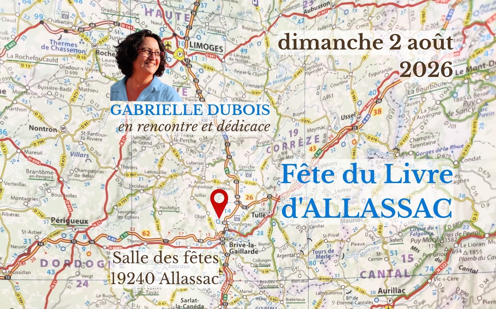 Gabrielle Dubois au Fête du Livre d’Allassac