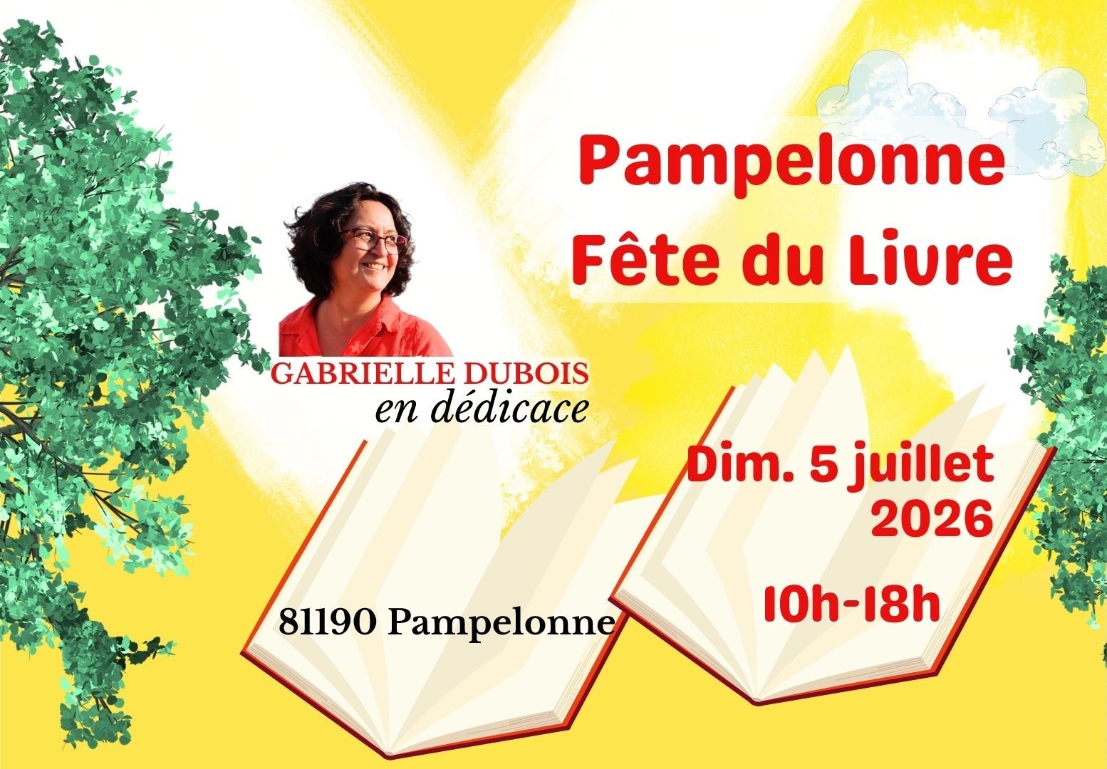 Gabrielle Dubois à la Fête du Livre et de la Gourmandise de Pampelonne