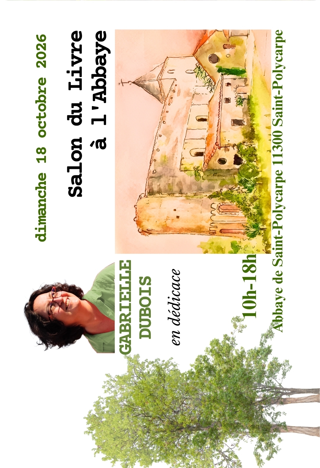 Gabrielle Dubois au Salon du Livre à l’Abbaye