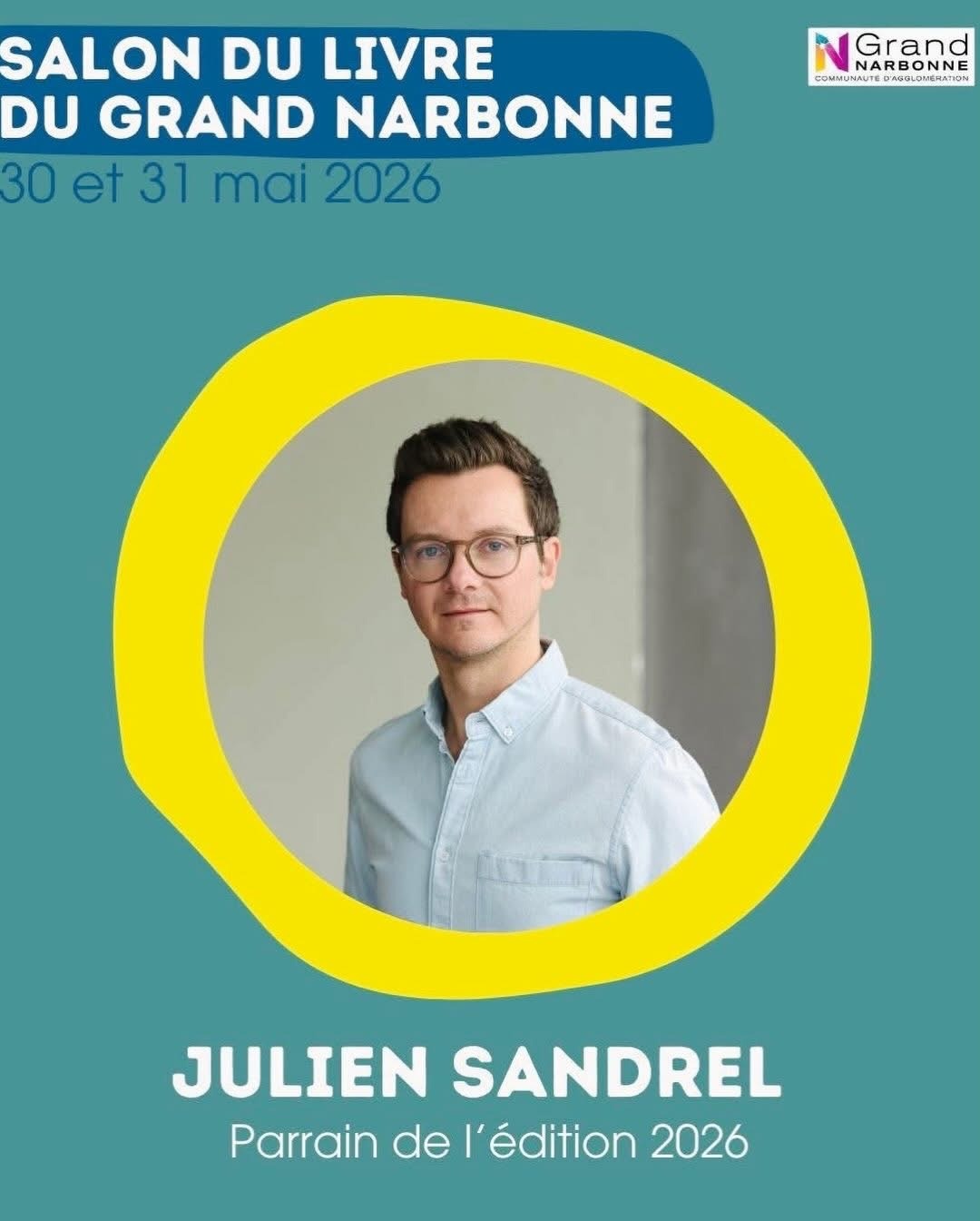 Julien Sandrel au Salon du livre du grand Narbonne