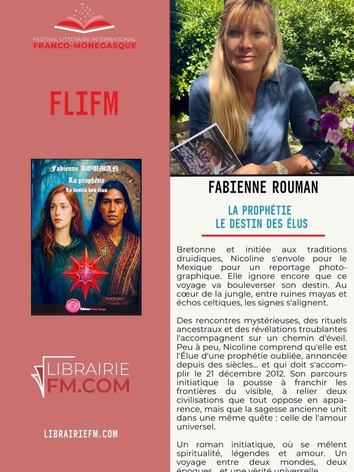 Festival Littéraire International Franco-Monegasque 2ème édition avec Fabienne Rouman