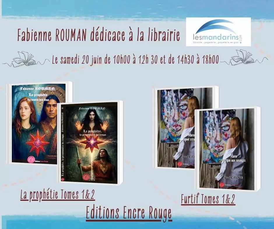 Séance de dédicaces par Fabienne Rouman