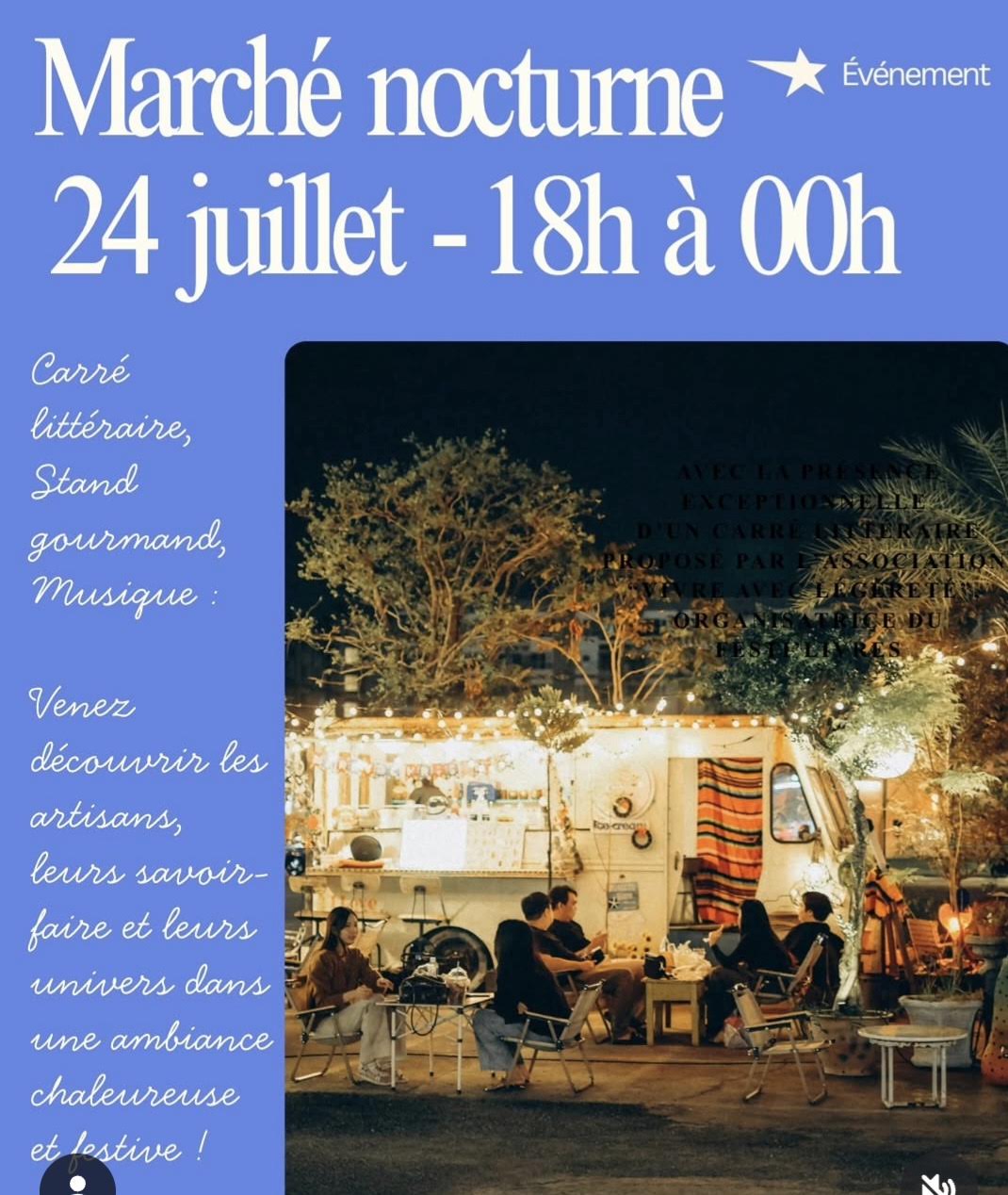 Rencontre littéraire au marché nocturne de Mano X Alto avec Fabienne Rouman