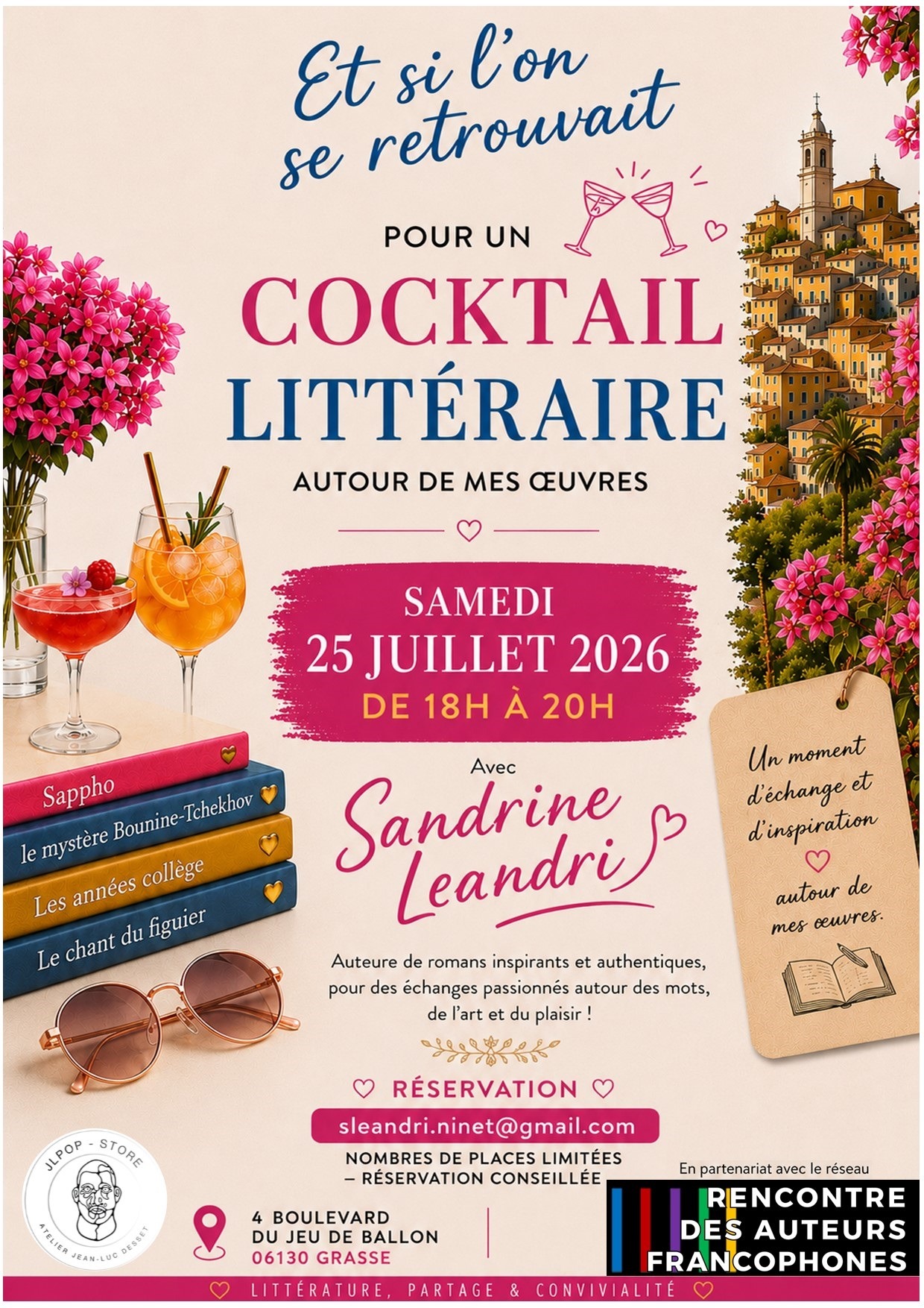 Cocktail littéraire avec Sandrine Leandri