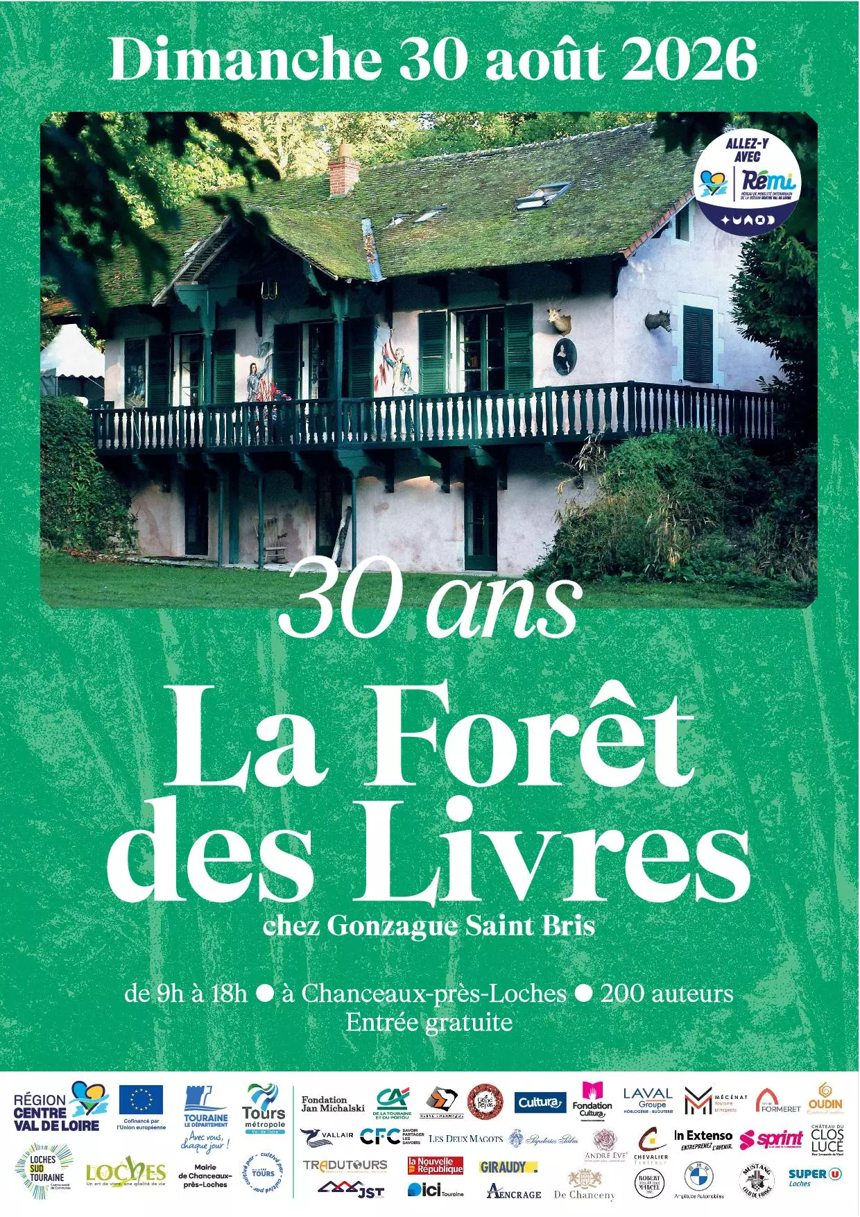 Eric GALLORINI à La Forêt des livres, Les écrivains chez Gonzague Saint Bris