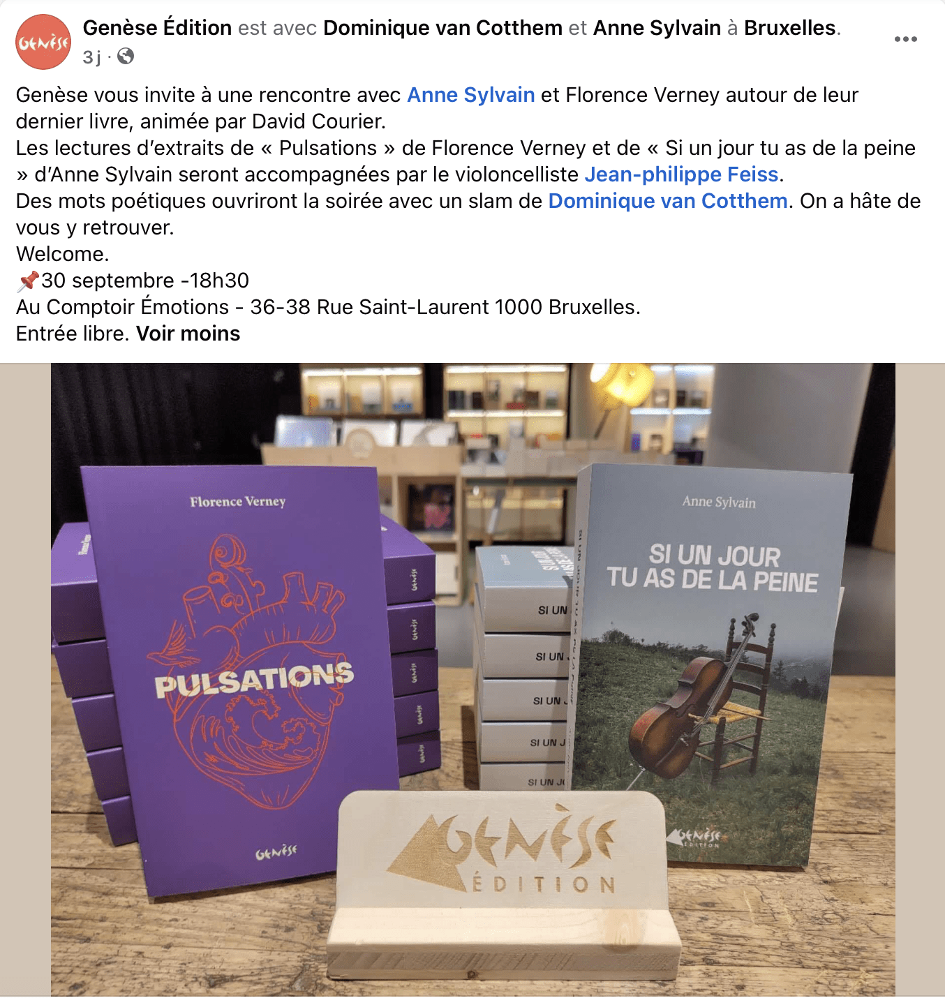 Rencontre avec Anne Sylvain et Florence Verney