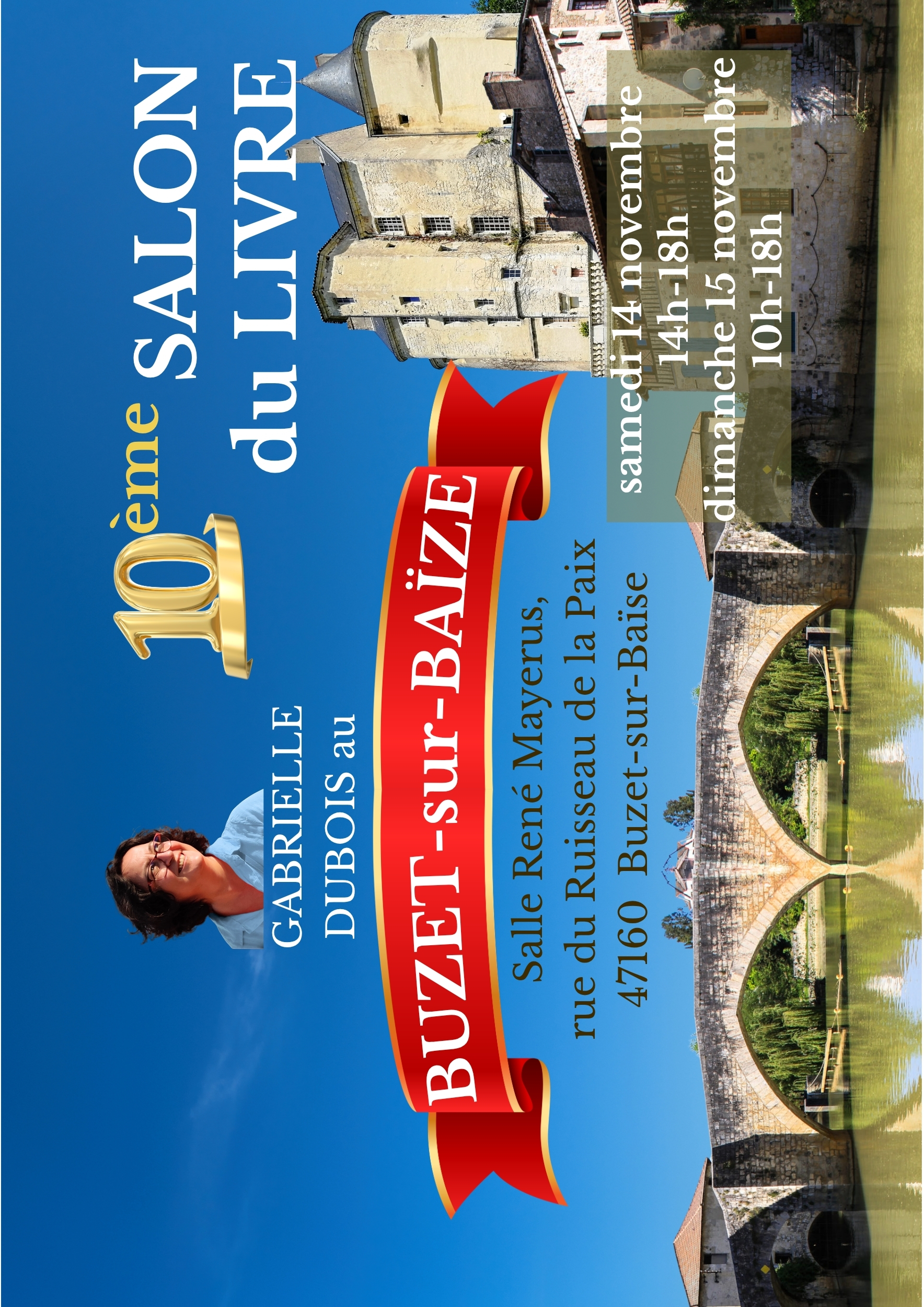 Gabrielle Dubois au Salon du Livre de Buzet-sur-Baïse
