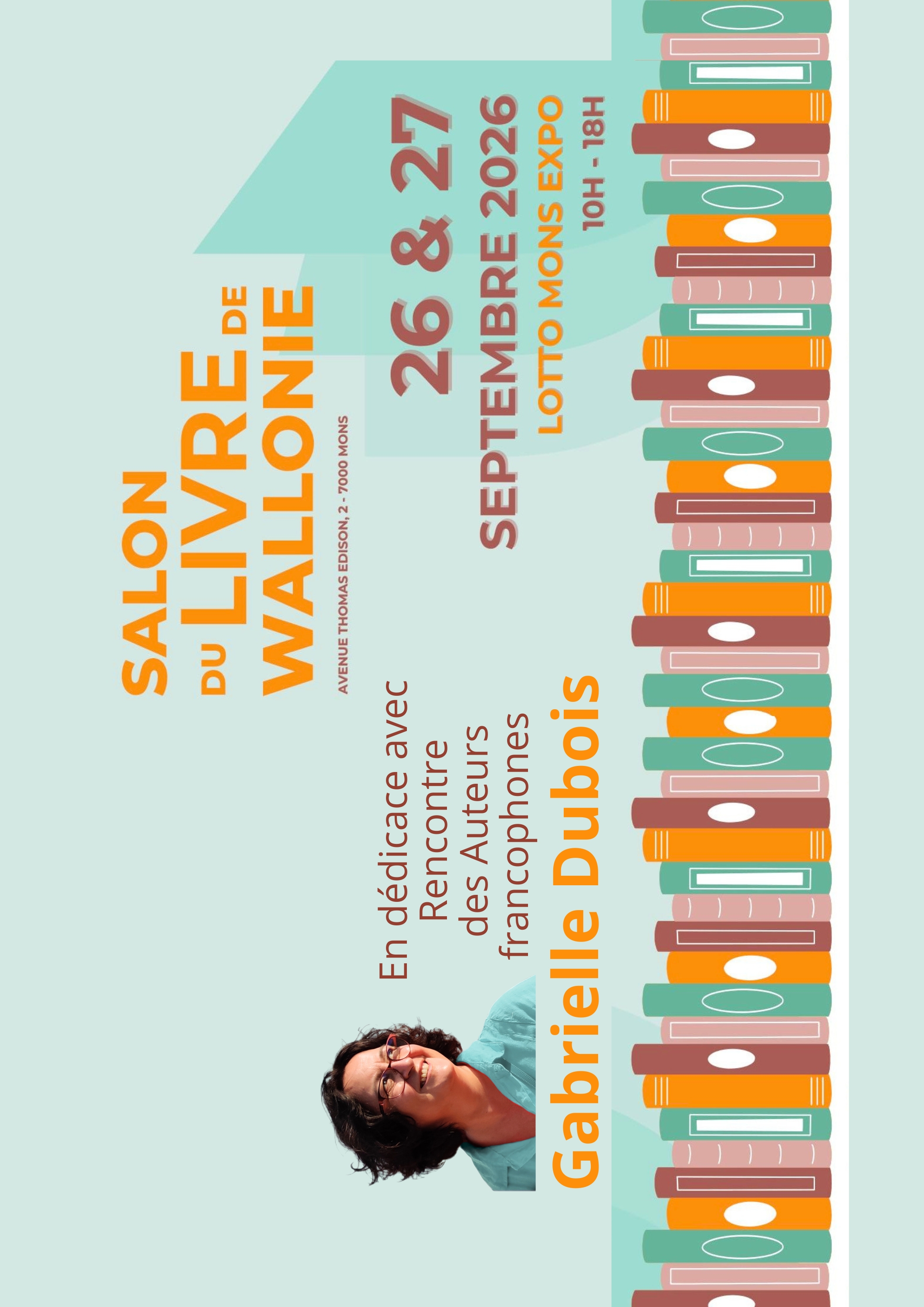Gabrielle Dubois au Salon du Livre de Wallonie